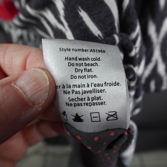 Anthropologie One September Top XS Ikat Boho Peasant Artsy Sheer Back Statement - Picture 9 of 14